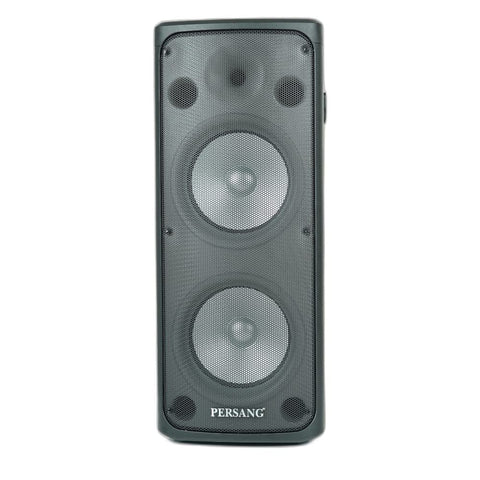 PERSANG Onyx 10 Tower Speaker | 60 Watts RMS / 600 PMPO Speakers with (25.4 cm) Dual Woofers | Mono Bluetooth Speaker | Upto 4 Hrs Playback Time with Type C Charging,Multi-Connectivity Party Speakers