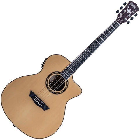 Washburn Apprentice AG70CE Electro-Acoustic Guitar With Gig Bag - Natural
