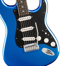 Fender American Ultra II Stratocaster - Noble Blue Bundle with Case, Strap, Cable, Hat, and Guitar Cleaning Kit