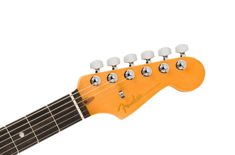 Fender American Ultra II Stratocaster - Noble Blue Bundle with Case, Strap, Cable, Hat, and Guitar Cleaning Kit