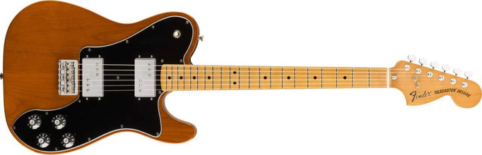 Fender Vintera 70s Deluxe Telecaster Electric Guitar, Mocha, Maple Fingerboard