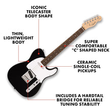 Fender Squier Debut Series Tele Lrl Wpg Black 379670506