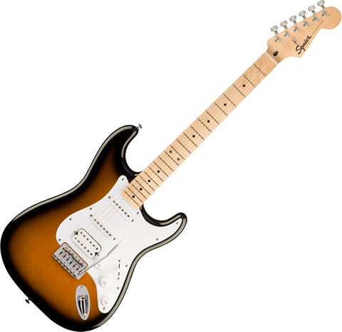 Fender 0373202503 (Sonic™ Stratocaster® HSS FSR Maple Fingerboard White Pickguard 2 Tone Sunburst)