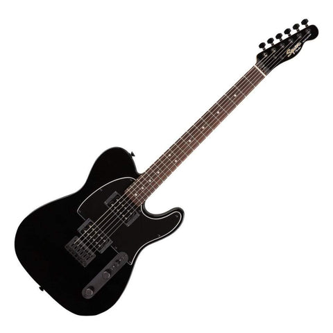 Squier by Fender Affinity Telecaster HH Electric Guitar with Matching Headstock - Metallic Black