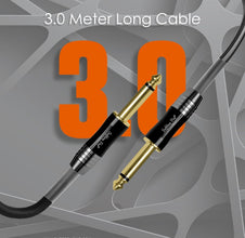 Softline Pro SPJJ300 6.35MM Mono Jack to 6.35MM Mono Jack 10 Ft/3 M Cable,Black