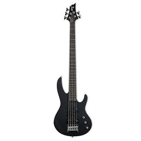 ESP LTD B-15 5-String Electric Bass Guitar - Hardwood Fretboard - Black Satin