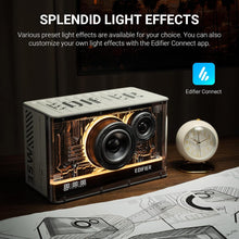 Edifier QD35 Tabletop Bluetooth Speaker with GaN Charger, Hi-Res Audio and Hi-Res Audio Wireless Certified, Ultra-Fast 35W GaN Charging, Splendid Light Effects (White)