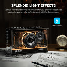 Edifier QD35 Tabletop Bluetooth Speaker, Hi-Res Audio & Hi-Res Audio Wireless Certified Computer Speaker, 35W GaN Ultra-Fast Charging, Splendid Light Effects Home Speaker for Phone, Black
