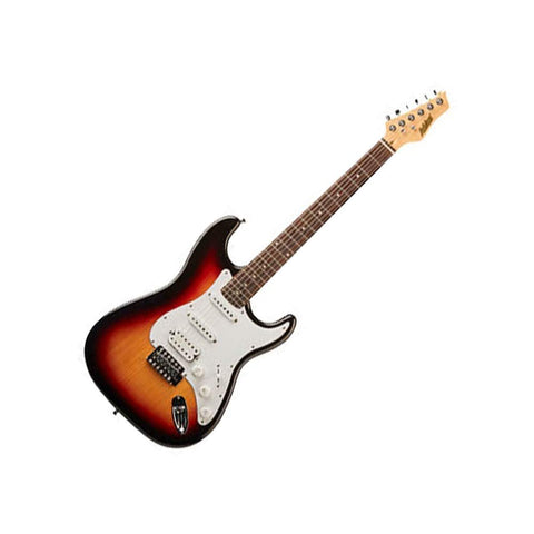 Ashton AG232 6sting Electric Guitars pack (amplifier not included) (Tobacco Sunburst)