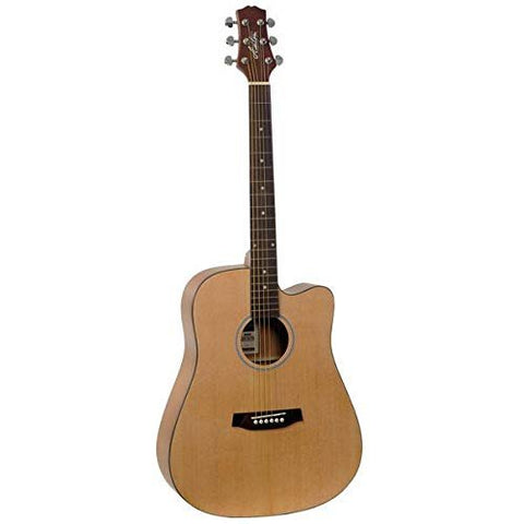 Ashton D20C NTM Dreadnought Cutaway Acoustic Guitar - Natural Matte