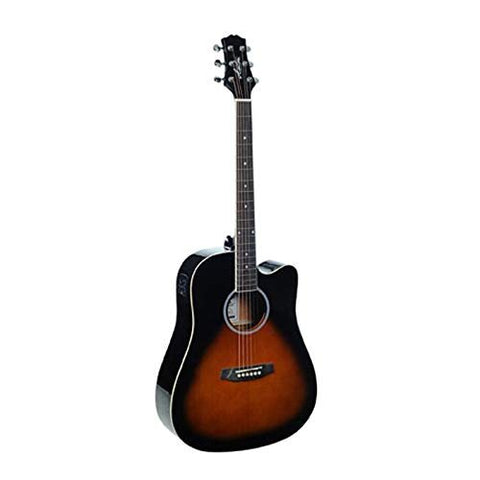 Ashton D20CEQ Dreadnought 41-Inch Cutaway Electro-Acoustic Guitar