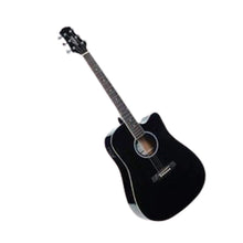 Ashton D20CEQ Dreadnought 41-Inch Cutaway Electro-Acoustic Guitar (Black)