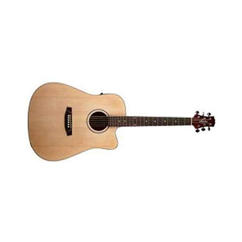 Ashton D20CEQ NTM Dreadnought Cutaway Electro-Acoustic Guitar - Natural Matte