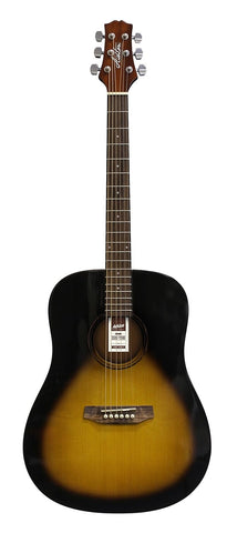 Ashton D20EQ TSB Electric Acoustic Guitar, Tobacco Sunburst