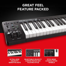 M-Audio Keystation 61MK3 | 61-Key USB MIDI Keyboard Controller with Pitch/Modulation Wheels, Free App Lessons and Software Production Suite