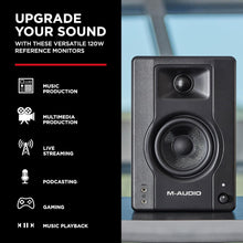 M-Audio Bx4 120-Watt Powered Rca, Auxiliary Studio Monitors / Desktop Computer Speakers For Music Production, Gaming, Live Streaming, And Podcasting (Pair)