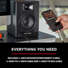 M-Audio Bx4 120-Watt Powered Rca, Auxiliary Studio Monitors / Desktop Computer Speakers For Music Production, Gaming, Live Streaming, And Podcasting (Pair)