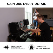 M-Audio AIR 192x8 USB C MIDI Audio Interface for Recording Music, Vocal, Guitar with Studio Quality, 2 XLR in, RCA outs and Music Production Software