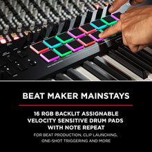 M-Audio Oxygen Pro 61 – 61 Key USB MIDI Keyboard Controller With Beat Pads, MIDI assignable Knobs, Buttons & Faders and Software Suite Included