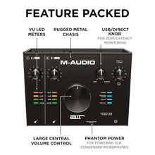 M-Audio AIR 192|6-2-In/2-Out USB Audio/MIDI Interface with Recording Software from Pro-Tools and Ableton Live, Plus Studio-Grade FX and Virtual Instruments