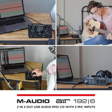 M-Audio AIR 192|6-2-In/2-Out USB Audio/MIDI Interface with Recording Software from Pro-Tools and Ableton Live, Plus Studio-Grade FX and Virtual Instruments