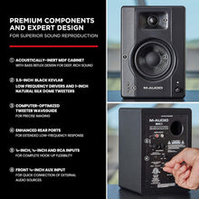 M-Audio Bx3 120-Watt Rca, Auxiliary Powered Studio Monitors / Desktop Computer Speakers For Music Production, Gaming, Live Streaming, And Podcasting (Pair)