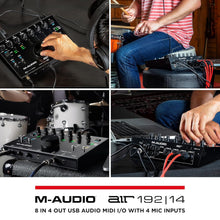 M-Audio AIR 192x14 - USB Audio Interface for Studio Recording with 8 In and 4 Out, MIDI Connectivity, and Software from MPC Beats and Aleton Live Lite