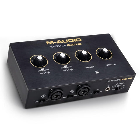 M-AUDIO M-TRACK DUO HD - Pro-Grade 2x2 USB-C Audio Interface for Mac, PC, iOS and Android