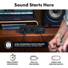 M-AUDIO M-TRACK DUO HD - Pro-Grade 2x2 USB-C Audio Interface for Mac, PC, iOS and Android