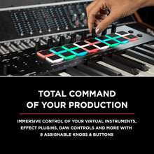 M-Audio Oxygen Pro 25 – 25 Key USB MIDI Keyboard Controller With Beat Pads, MIDI assignable Knobs & Buttons, and Software Suite Included