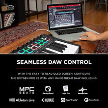 M-Audio Oxygen Pro 25 – 25 Key USB MIDI Keyboard Controller With Beat Pads, MIDI assignable Knobs & Buttons, and Software Suite Included