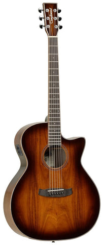 Tanglewood - 'TW4 E VC KOA' Winterleaf Series, Solid Top, Electro Acoustic Guitar With Fishman Presys Pickup
