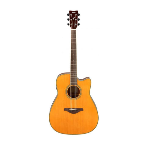 Yamaha FGC-TA TransAcoustic Dreadnought Guitar - Vintage Tint