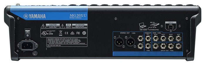 YAMAHA MG20XU Analog Mixer with built-in digital effects and USB (12 XLR + 4 Stereo + Effects + USB)