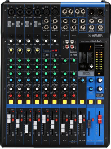Yamaha MG12XU 12 In PA Mixer &amp; USB Audio Interface - New
