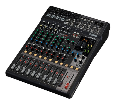 YAMAHA MG12X CV Analog Mixing Console,12-Channel Stereo Mixer, Xlr Connection, With D-Pre Preamps, 24 Effect Programs, And 1-Knob Compressors, Black