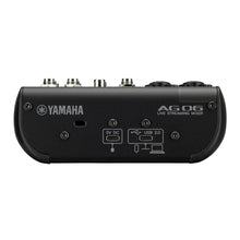 Yamaha AG06 MK2 Black 6-Channel Live Streaming Loopback Mixer/USB Interface