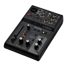 Yamaha AG03 MK2 Black 3-Channel Live Streaming Loopback Mixer/USB Interface