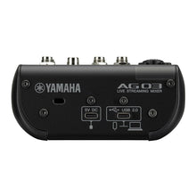 Yamaha AG03 MK2 Black 3-Channel Live Streaming Loopback Mixer/USB Interface