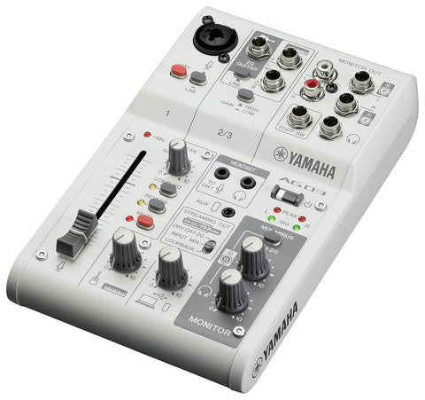 YAMAHA AG03MK2 Live Streaming Mixer - AG03MK2 W