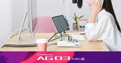 YAMAHA AG03MK2 Live Streaming Mixer - AG03MK2 W