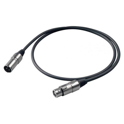 PROEL EIKON 5M Black XLR Male to Female Microphone Cable