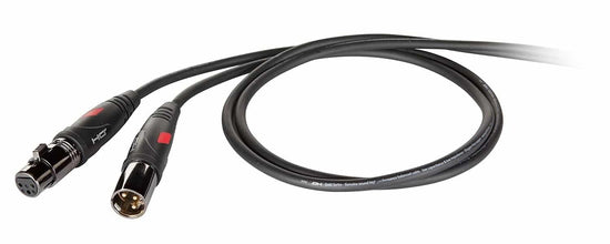 Proel DHG240LU3 Bal.Cable 3P XLR F-3P XLR M BK 3M,Black