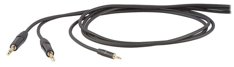 Proel DHS545LU5 DH.Audio Cable 3.5ST-2 6.3MN BK 5M