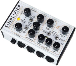 DSM & Humboldt - Simplifier MK-2 II DLX Zero Watt Dual Channel & Reverb Stereo Amplifier, Micro Amp, Mini Amp, Easy-to-Use Analog AMP Simulation with Headphone Output & AUX Slots - 200mA & 9 to 12 V