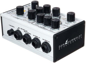 DSM & Humboldt - Simplifier MK-2 II DLX Zero Watt Dual Channel & Reverb Stereo Amplifier, Micro Amp, Mini Amp, Easy-to-Use Analog AMP Simulation with Headphone Output & AUX Slots - 200mA & 9 to 12 V