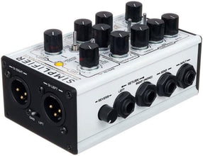 DSM & Humboldt - Simplifier MK-2 II DLX Zero Watt Dual Channel & Reverb Stereo Amplifier, Micro Amp, Mini Amp, Easy-to-Use Analog AMP Simulation with Headphone Output & AUX Slots - 200mA & 9 to 12 V