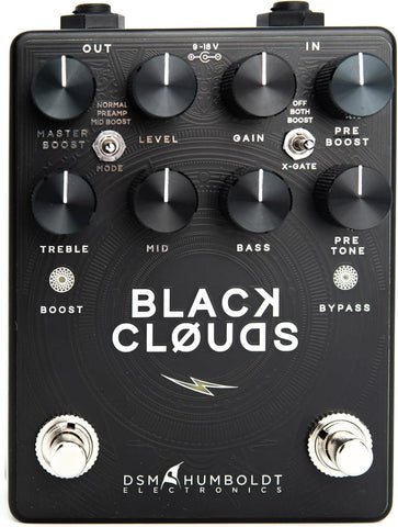 DSM &amp; Humboldt Black Clouds Distortion Drive, Preamp, Booster Pedal