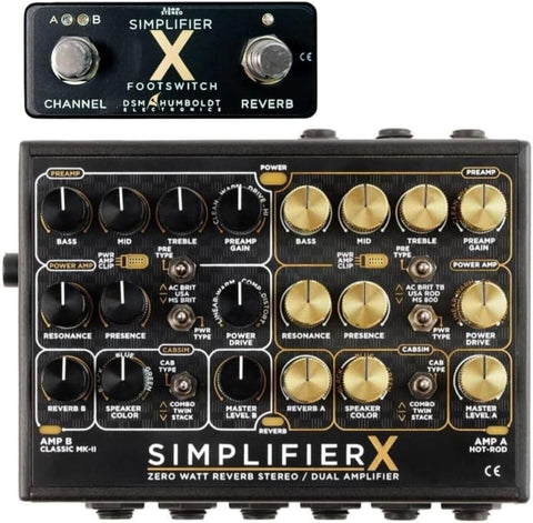 DSM &amp; Humboldt Electronics Simplifier X Zero Watt Stereo Guitar Preamp CabSim-L8
