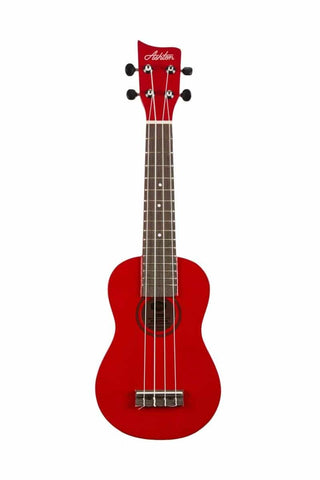 Ashton UKE110RD Red Soprano Ukulele With Bag